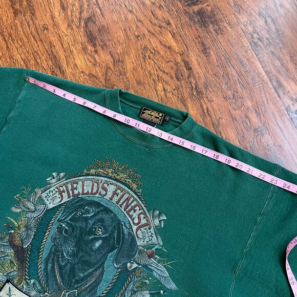 Vintage 90s Eddie Bauer "Field's Finest" Black Lab Sweatshirt - Made in USA - Picture 8 of 16